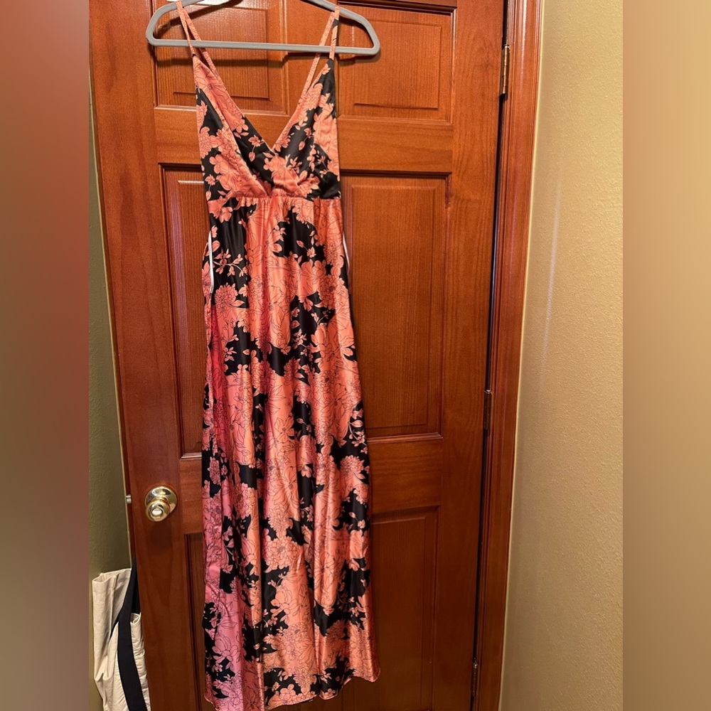Black and pink formal dress